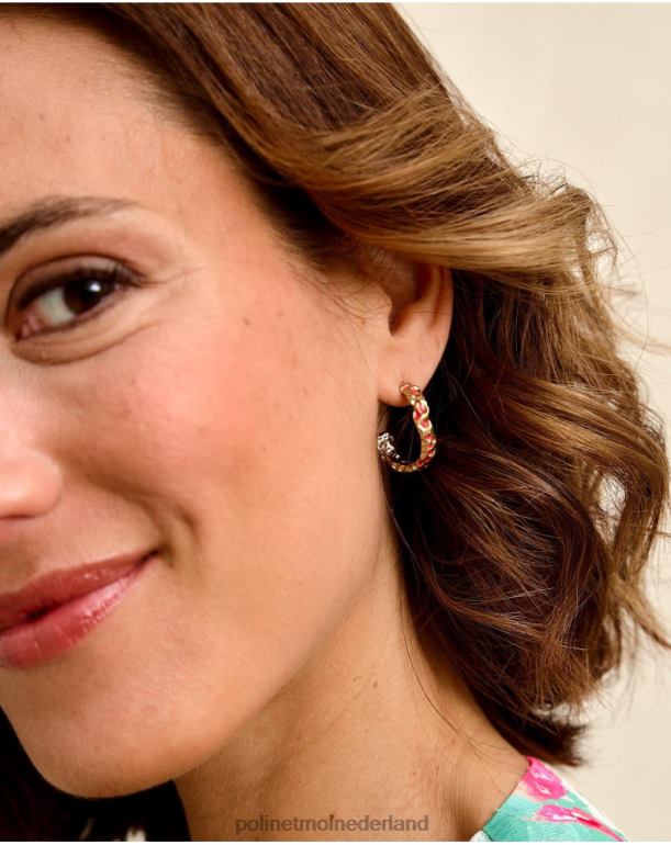 nl Polin et moi Paule verf oorbellen goud/platina JD28V406 accessoires