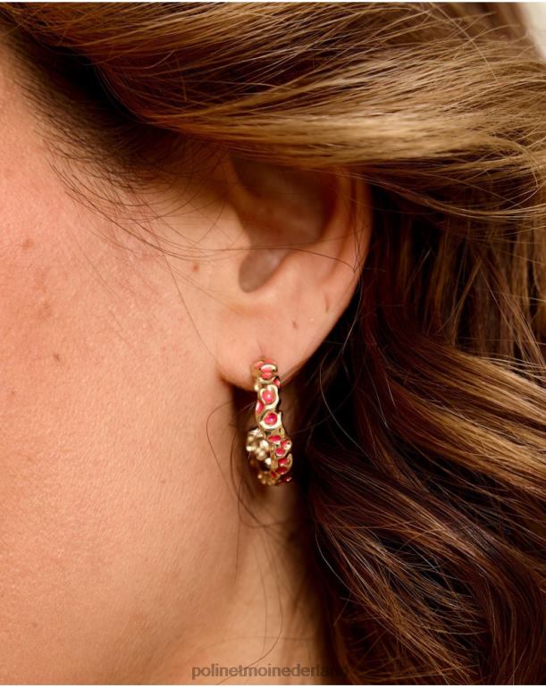 nl Polin et moi Paule verf oorbellen goud/platina JD28V406 accessoires