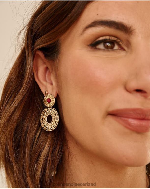 nl Polin et moi gouden oorbel verina tegel JD28V388 accessoires
