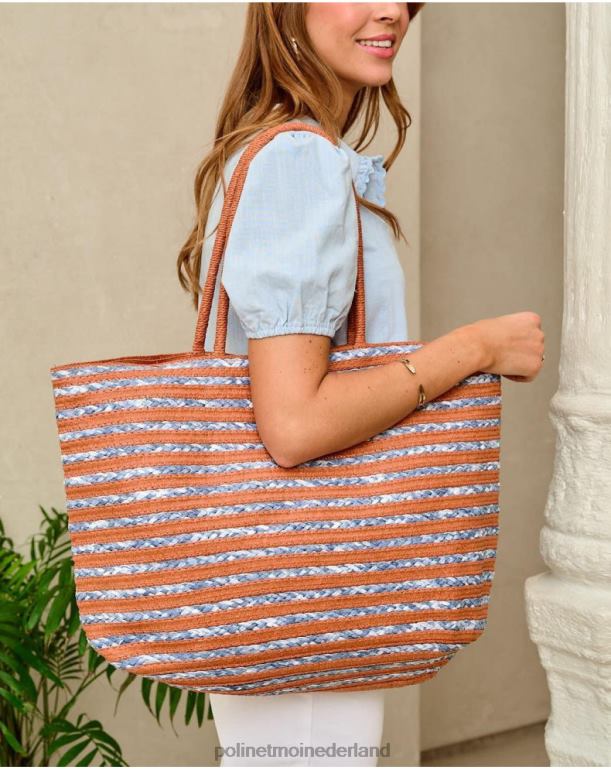 nl Polin et moi Jera gestreepte tas denim JD28V397 accessoires