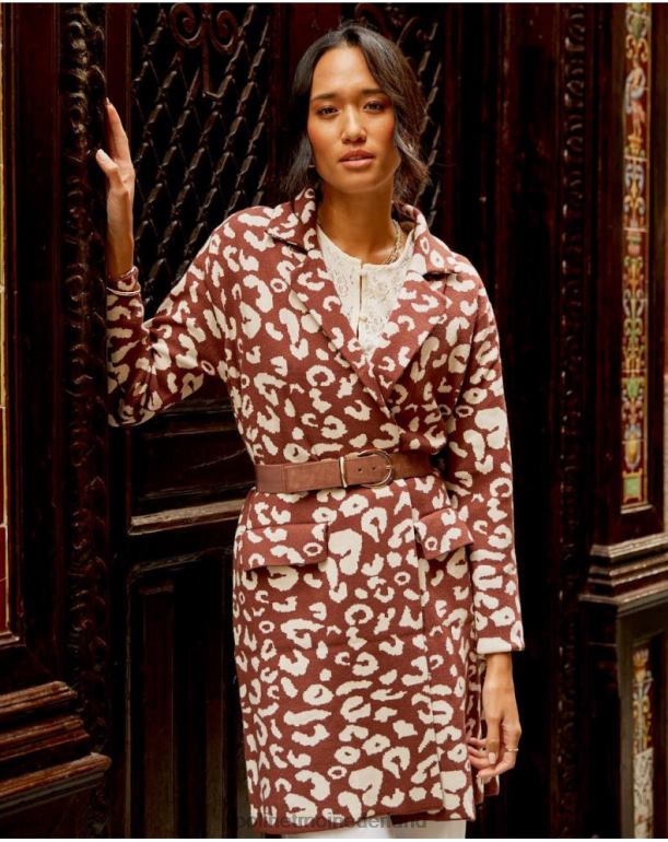 nl Polin et moi dierenjas print ne bruin JD28V368 kleding