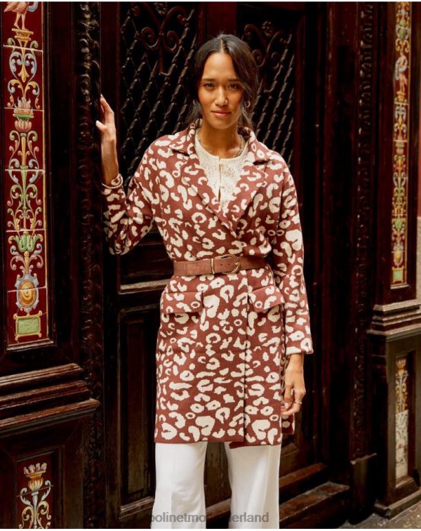 nl Polin et moi dierenjas print ne bruin JD28V368 kleding