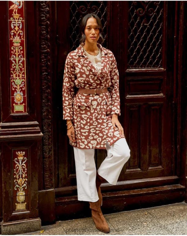 nl Polin et moi dierenjas print ne bruin JD28V368 kleding