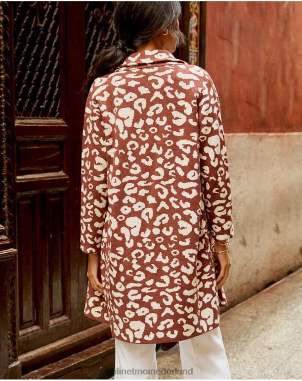 nl Polin et moi dierenjas print ne bruin JD28V368 kleding