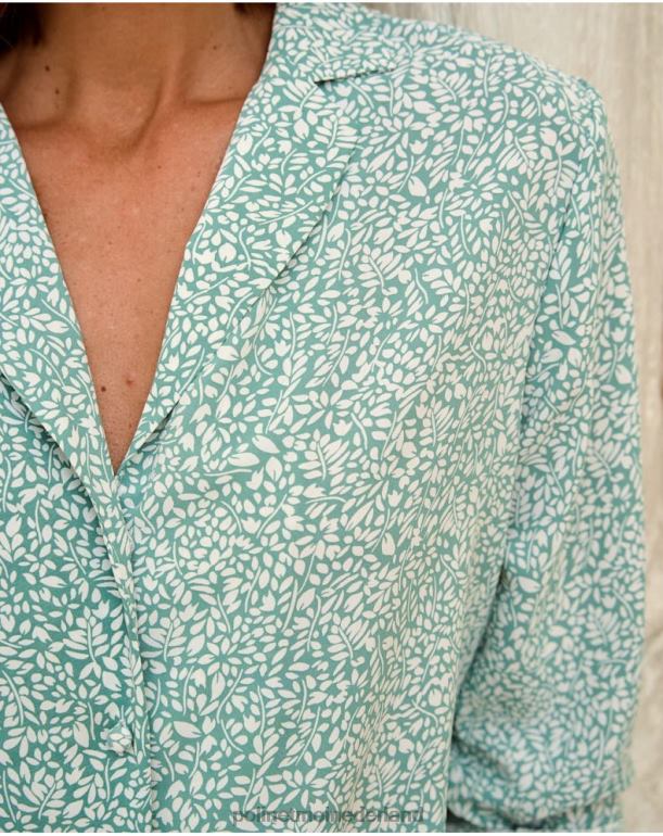 nl Polin et moi Ayana bloemenshirt eucalyptus JD28V184 kleding