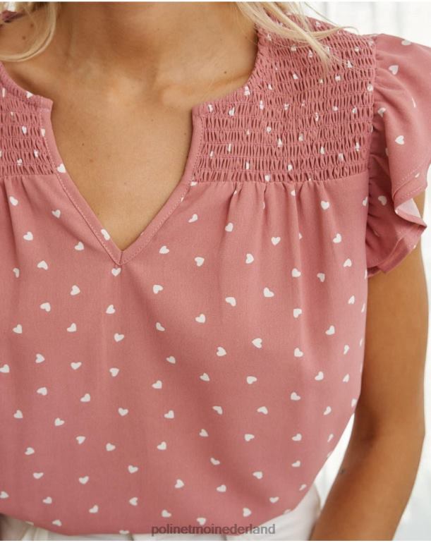 nl Polin et moi Katerina hartenblouse bedenken JD28V166 kleding