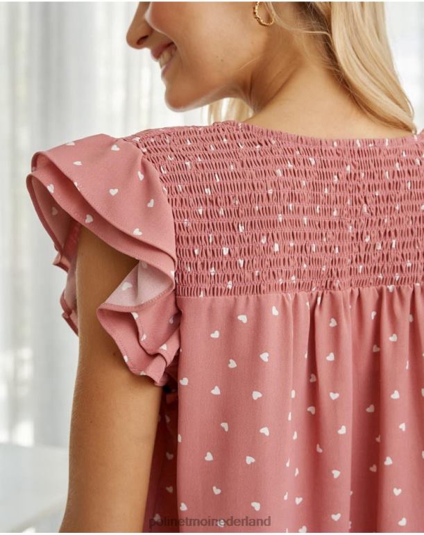 nl Polin et moi Katerina hartenblouse bedenken JD28V166 kleding