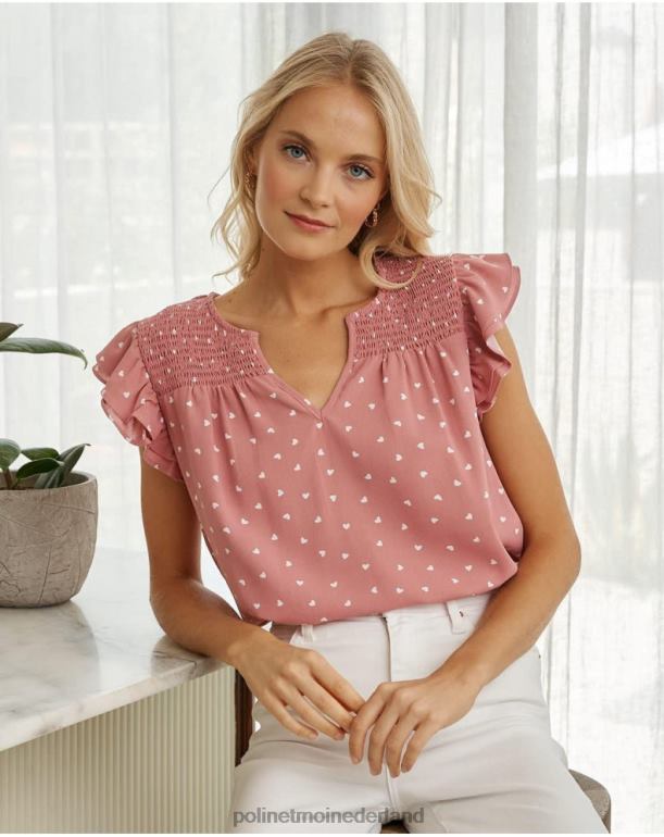 nl Polin et moi Katerina hartenblouse bedenken JD28V166 kleding