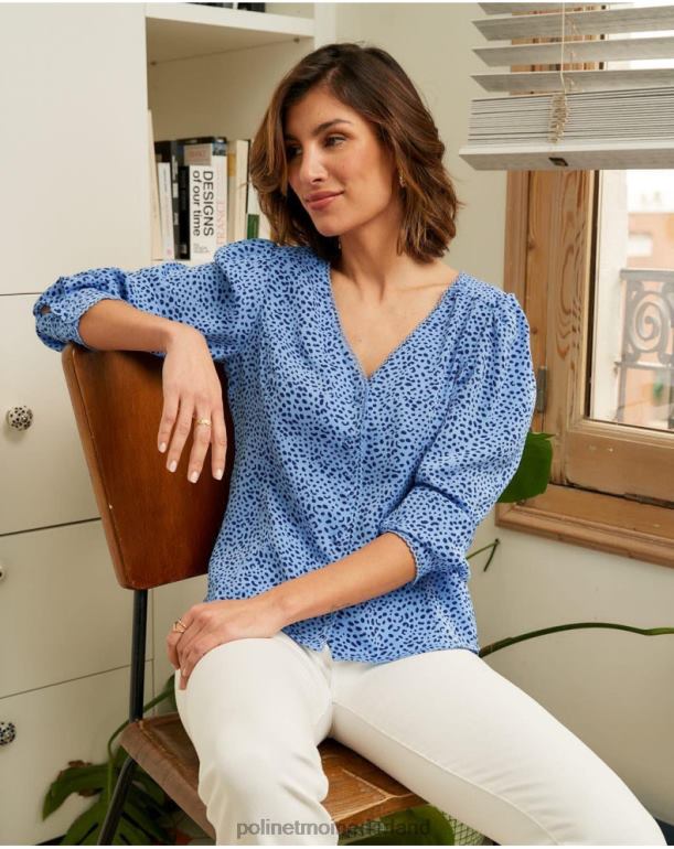 nl Polin et moi Motas Meli-shirt klein blauw JD28V219 kleding