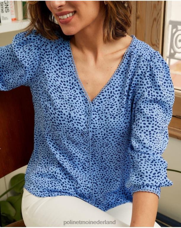 nl Polin et moi Motas Meli-shirt klein blauw JD28V219 kleding