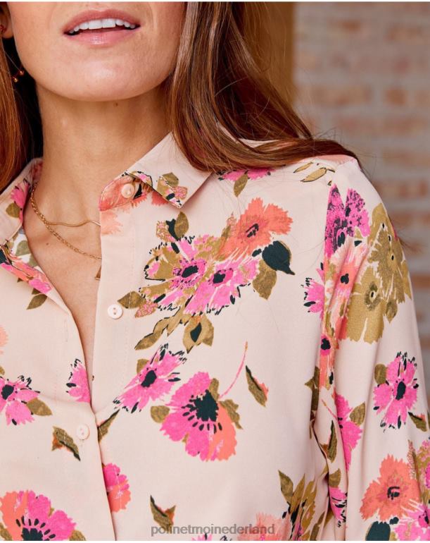 nl Polin et moi Simba-shirt met bloemenmotief rauw JD28V197 kleding