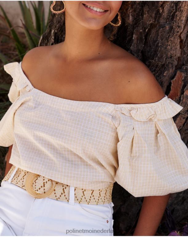 nl Polin et moi abullonada salvia blouse pistache/limoen JD28V168 kleding