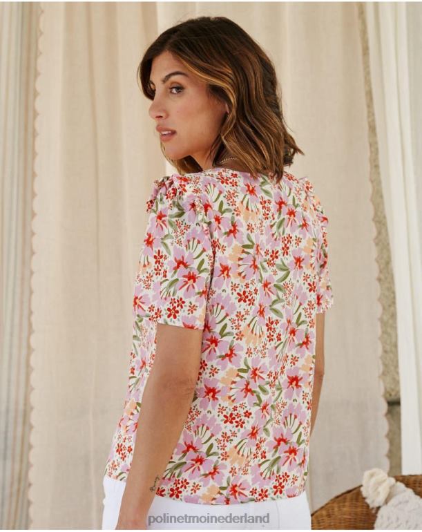 nl Polin et moi bloemenblouse wilhelmina kaasjeskruid JD28V172 kleding