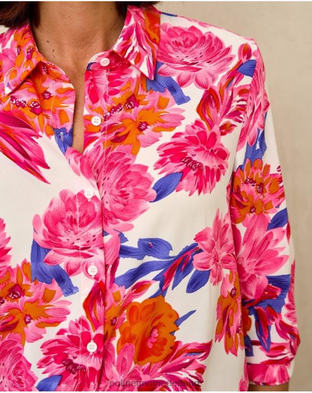 nl Polin et moi bloemenshirt circulair framboos JD28V202 kleding