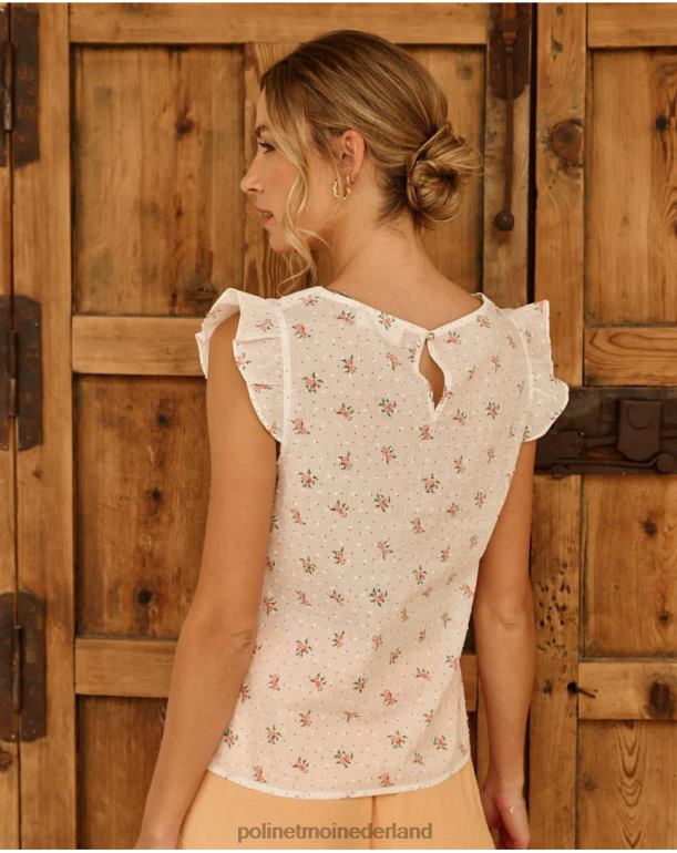 nl Polin et moi blouse bloemen nessa Zalm JD28V174 kleding