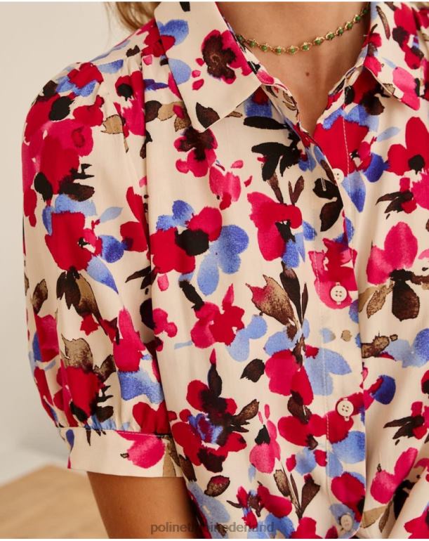 nl Polin et moi blouse flor tadea framboos JD28V182 kleding