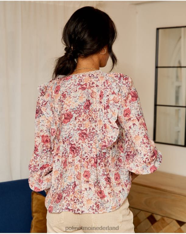 nl Polin et moi blouse flores isabela framboos JD28V233 kleding