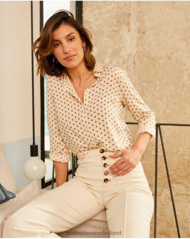 nl Polin et moi blouse mollen aphrodite kameel JD28V199 kleding