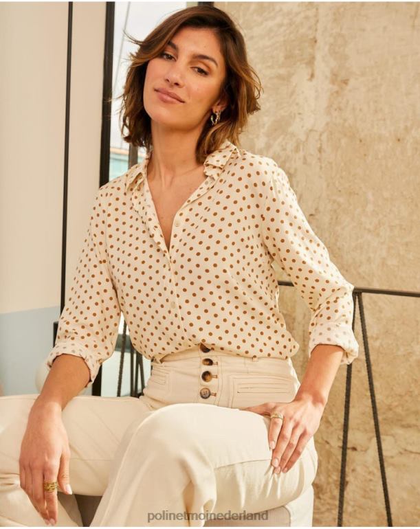 nl Polin et moi blouse mollen aphrodite kameel JD28V199 kleding