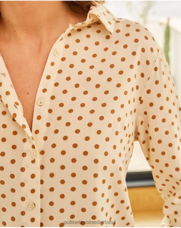 nl Polin et moi blouse mollen aphrodite kameel JD28V199 kleding