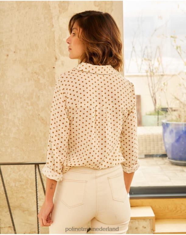 nl Polin et moi blouse mollen aphrodite kameel JD28V199 kleding