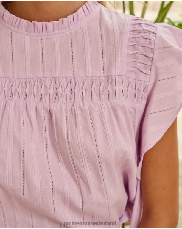 nl Polin et moi blouse ruche saroa lila JD28V170 kleding