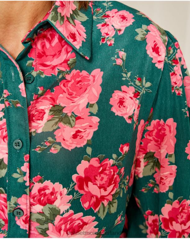 nl Polin et moi flor roze overhemd groen bos JD28V230 kleding