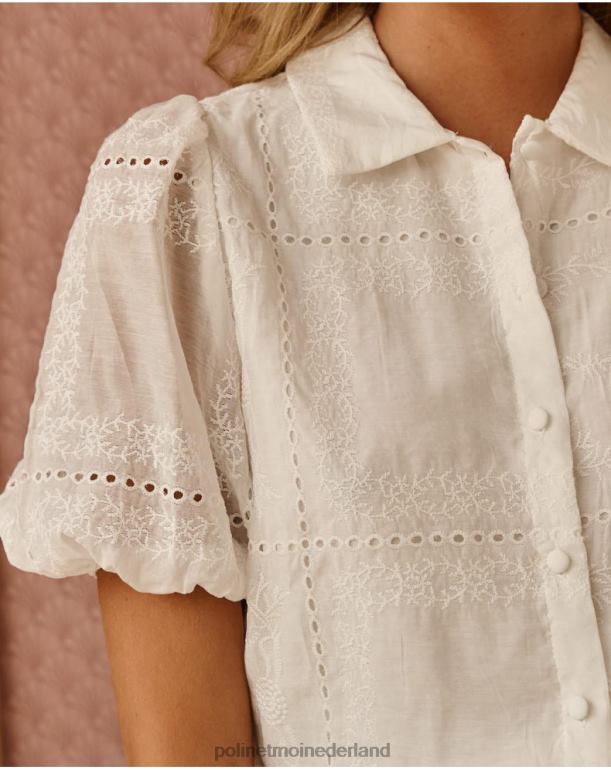 nl Polin et moi geborduurde blouse talima wit JD28V169 kleding