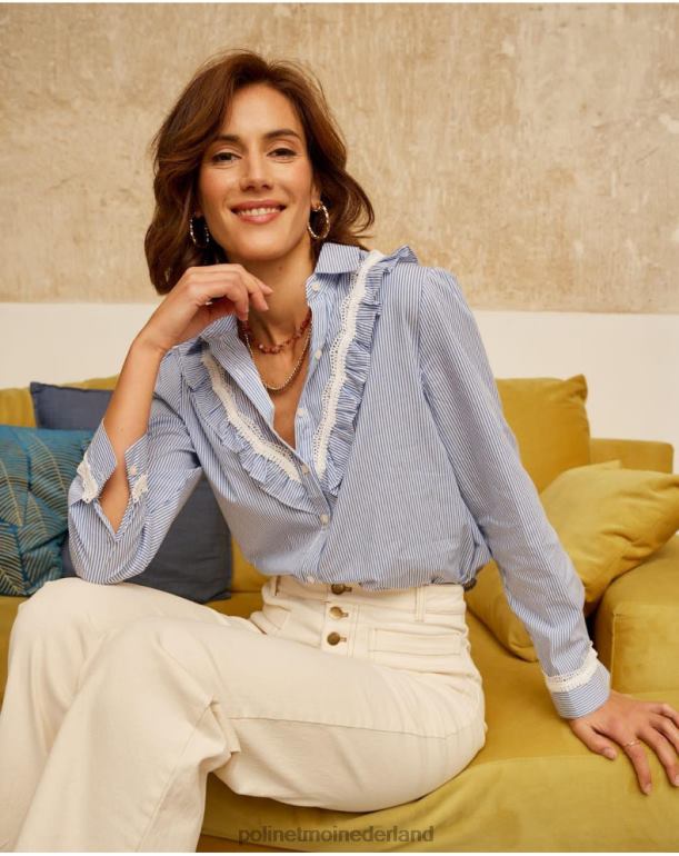 nl Polin et moi gestreept shirt nusa hemel- JD28V214 kleding