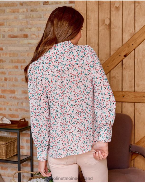 nl Polin et moi gevlekt fiama-shirt rauw JD28V194 kleding