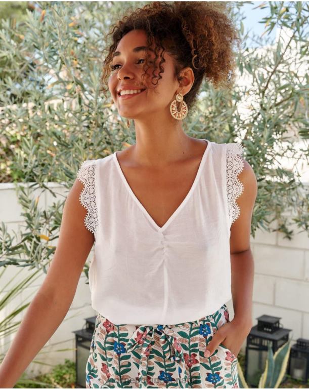 nl Polin et moi kanten blouse merri wit JD28V153 kleding