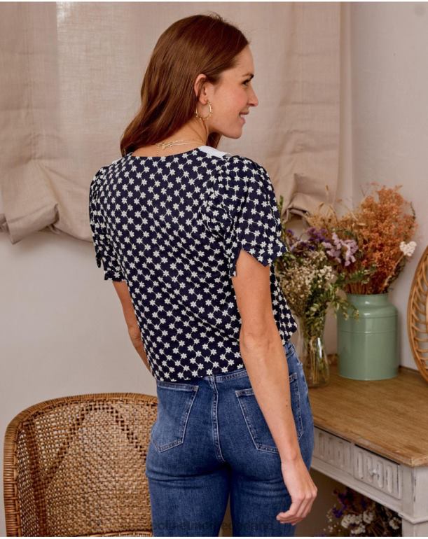 nl Polin et moi klimop babykraag shirt marien JD28V196 kleding