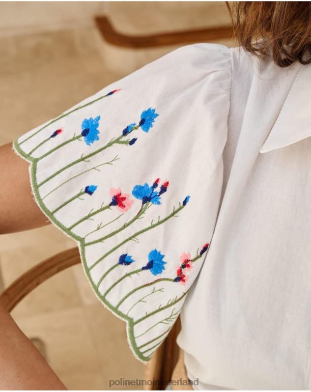 nl Polin et moi overhemd ruche amira wit JD28V181 kleding