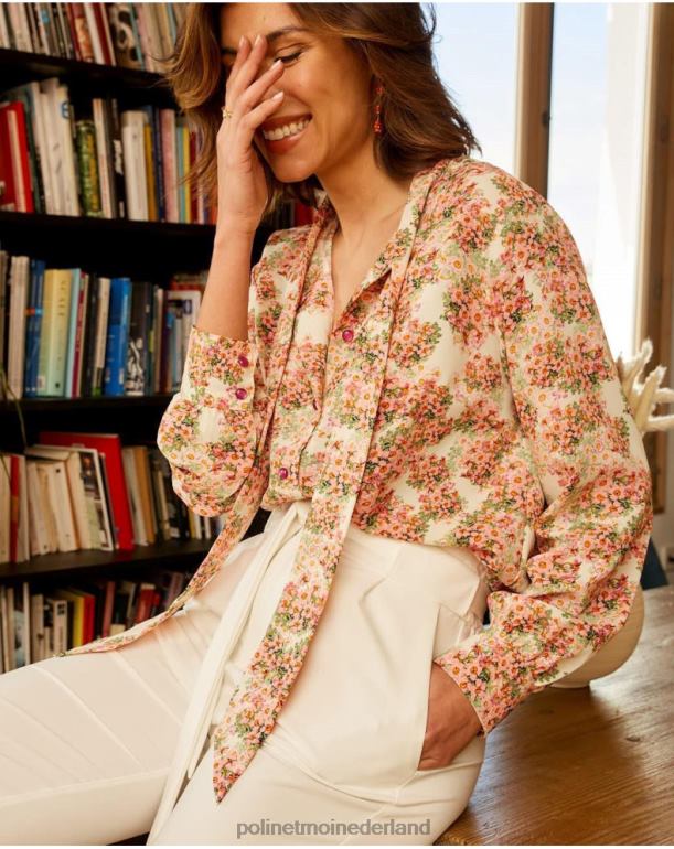 nl Polin et moi overhemdstrik bewerken roos JD28V221 kleding