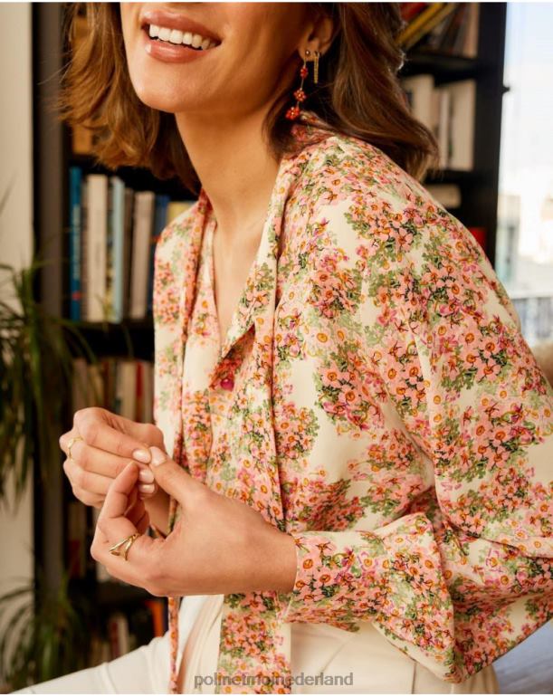 nl Polin et moi overhemdstrik bewerken roos JD28V221 kleding