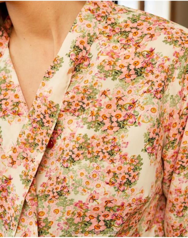 nl Polin et moi overhemdstrik bewerken roos JD28V221 kleding