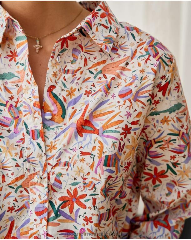 nl Polin et moi shirt bloemen galatea oranje JD28V206 kleding