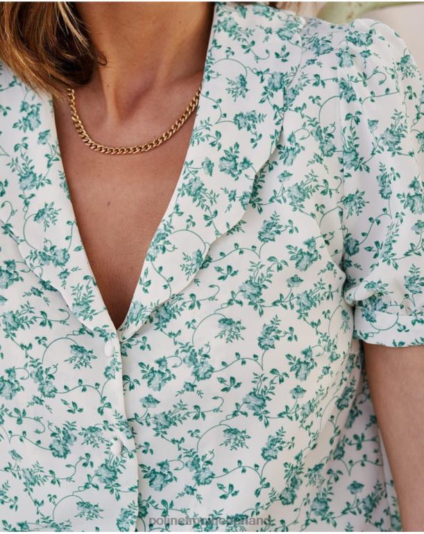 nl Polin et moi shirt bloemen kunnen groen bos JD28V186 kleding