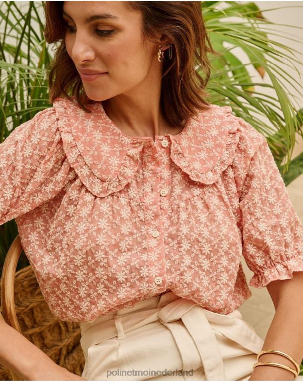 nl Polin et moi thee geborduurde blouse bedenken JD28V164 kleding