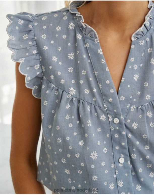 nl Polin et moi top gekke madeliefjes denim JD28V146 kleding