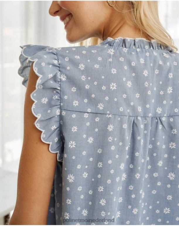 nl Polin et moi top gekke madeliefjes denim JD28V146 kleding