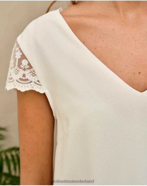 nl Polin et moi top kanten zaira wit JD28V177 kleding