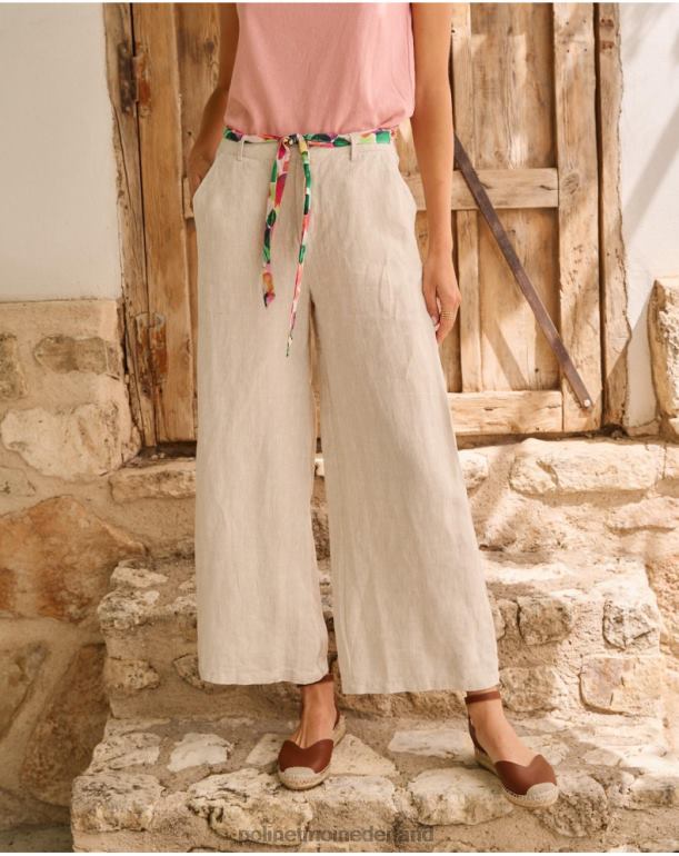 nl Polin et moi ariday linnen broek beige JD28V327 kleding