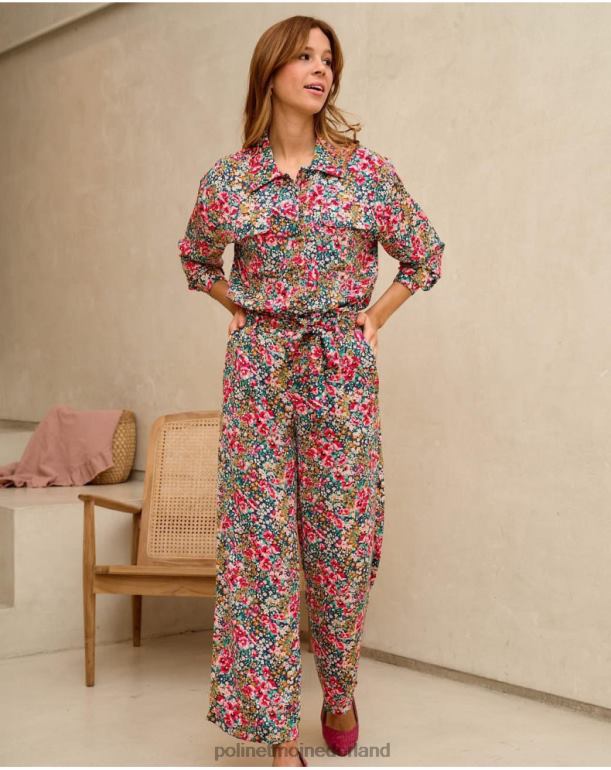 nl Polin et moi fanni broek met strik smaragdgroen JD28V331 kleding