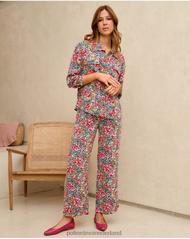 nl Polin et moi fanni broek met strik smaragdgroen JD28V331 kleding