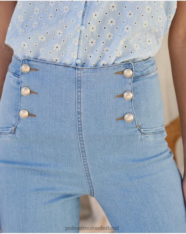 nl Polin et moi nancy knopen jeans denim JD28V332 kleding