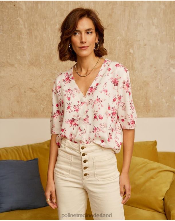 nl Polin et moi Famara bloemenvest roos JD28V352 kleding