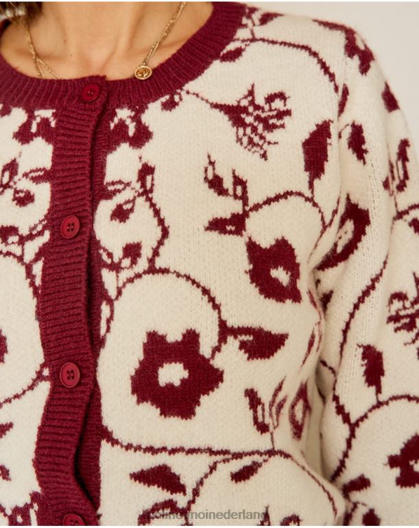 nl Polin et moi Sofia gestempeld vest rauw JD28V357 kleding