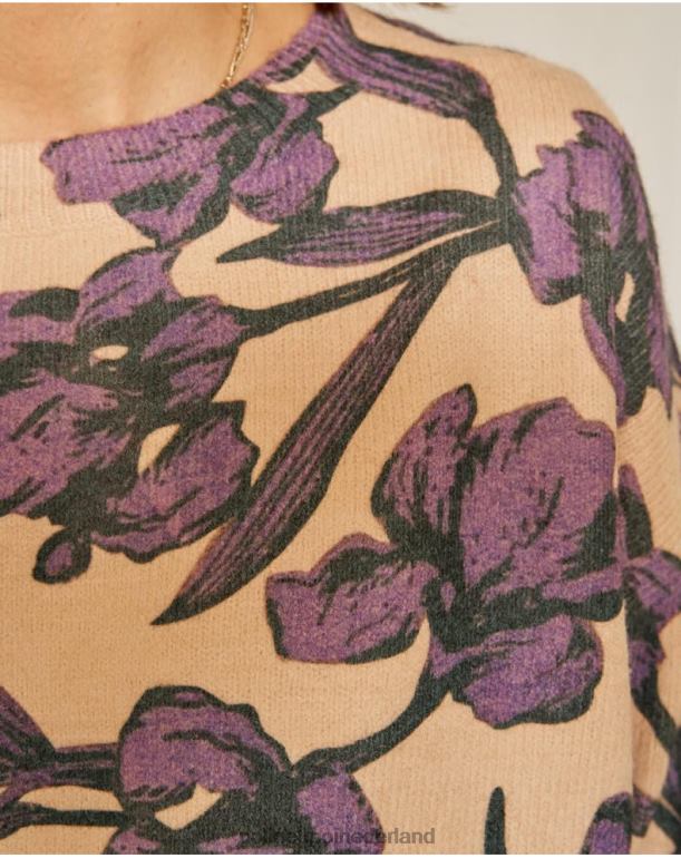 nl Polin et moi trui bloemen fiore lila JD28V360 kleding