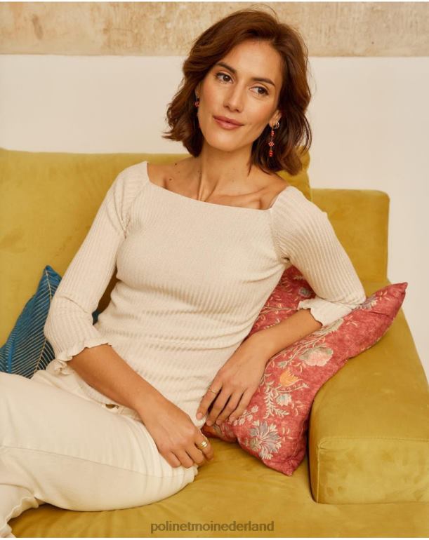 nl Polin et moi trui fijn gebreid beige/crème JD28V342 kleding